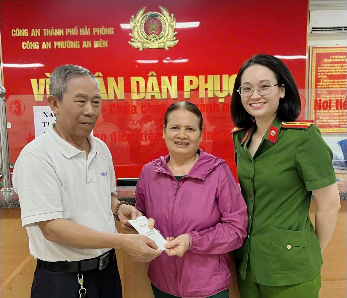 Công an phường An Biên kịp thời xác minh, trả lại tài sản trị giá hơn 100 triệu đồng cho Nhân dân